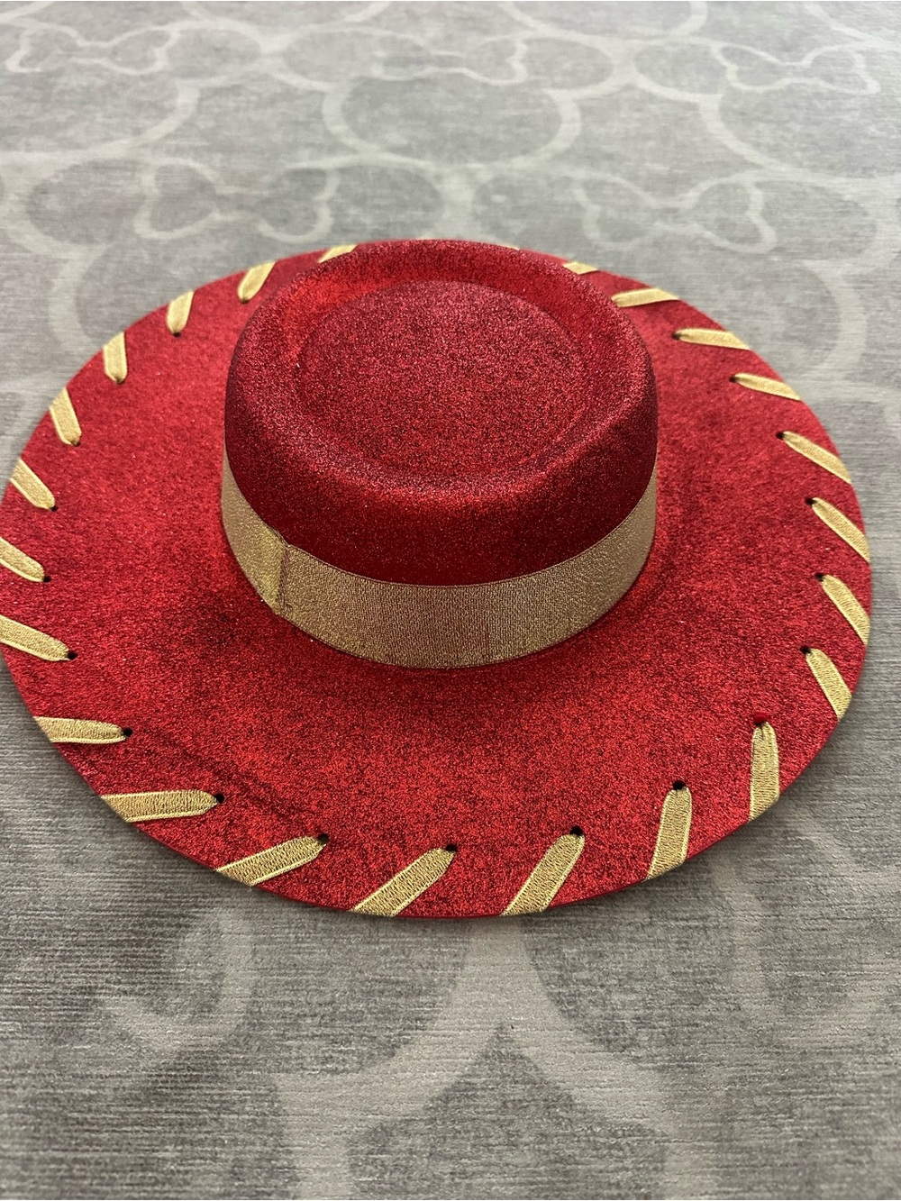 Jessie / Toy Story red glitter hat for kids